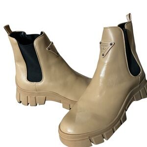 NWB guess light natural hestia leather boots so fine size 11m new